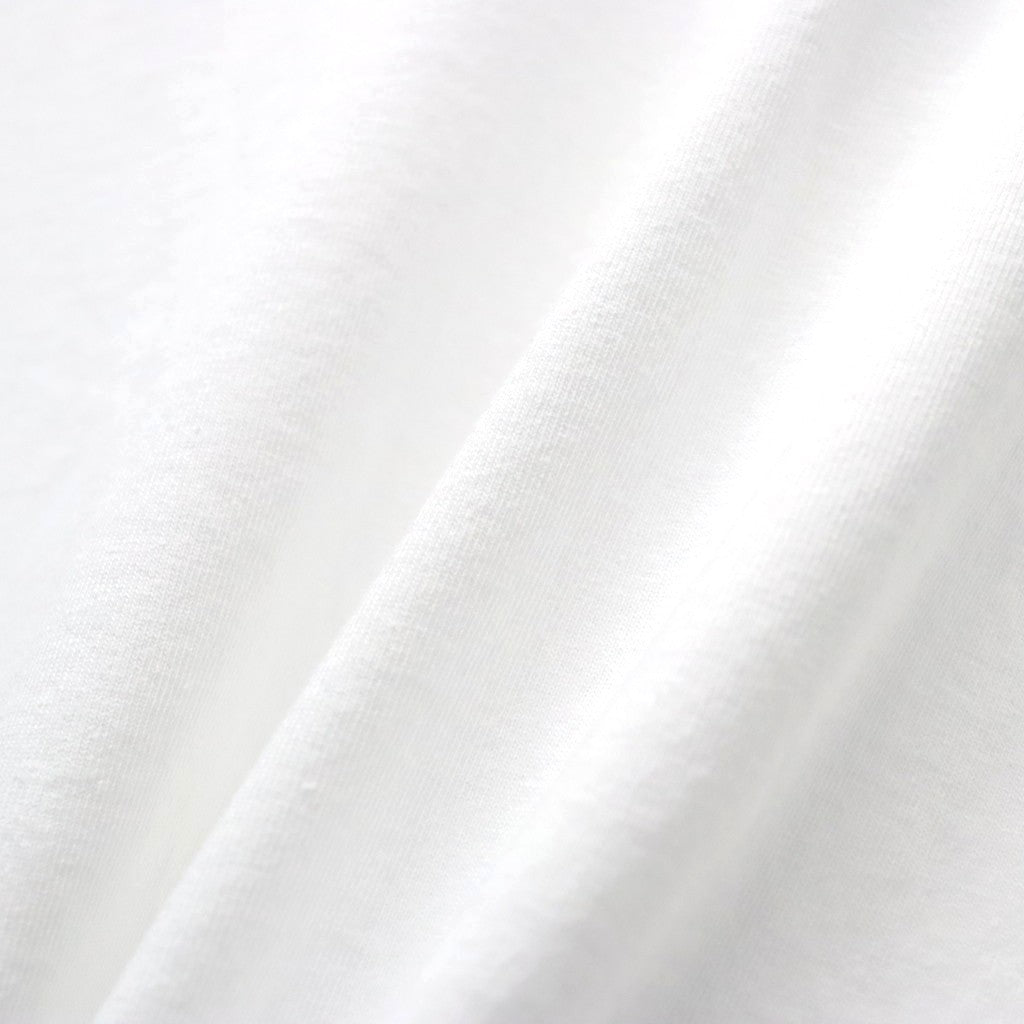 WASHED HEAVY WEIGHT CREW NECK T-SHIRT ( TYPE-4 ) #WHITE/PURPLE [26FWE-WMT-WT04]