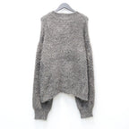 Classic Shaggy Knit Jumper (FUR KNIT) #CHARCOAL [M-P4-KW3]