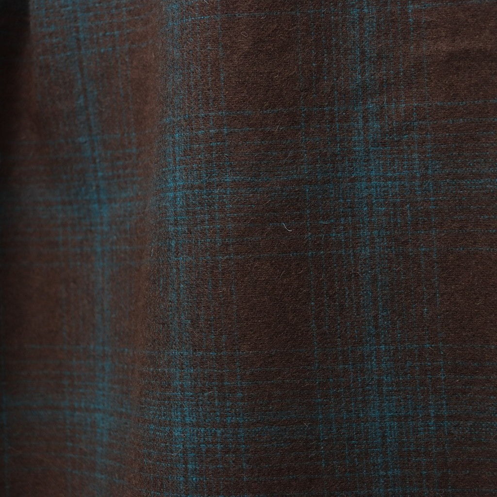 PENDLETON | WOOL OMBRE CHECK OPEN COLLAR SHIRT L/S ( TYPE-3 ) #BROWN-BLUE [25FW-WMS-PE03]