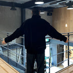 天鵝絨運動外套（1 型）#黑色 [24FWE-WMO-TJ01]