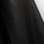 LEATHER VARSITY JACKET (TYPE-1) #BLACK [25FW-WMO-BL12]