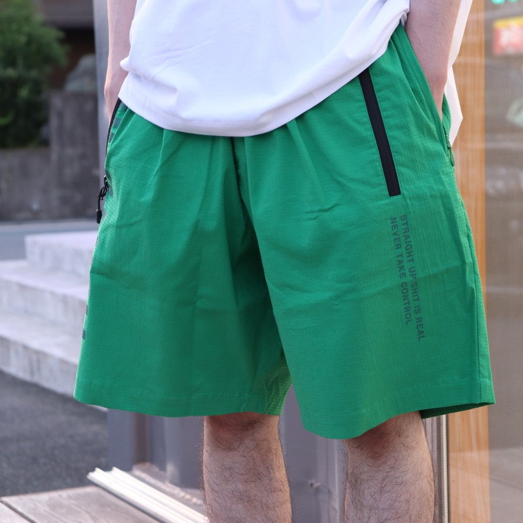 LABEL LOGO BOARD SHORTS #Green [SU25-B07]