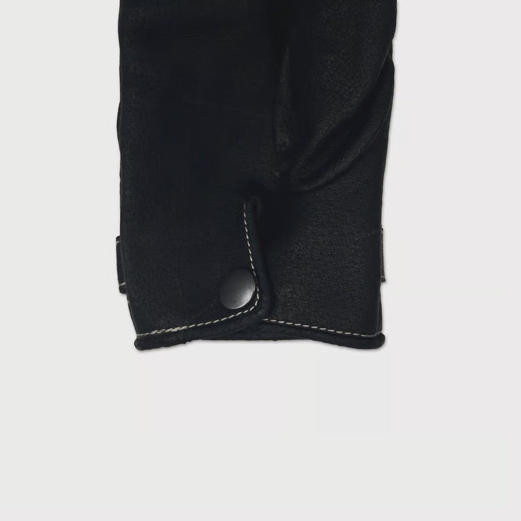 Artisan's Hand-stuffed (VEGETABLE TANNING PIG LEATHER) #BLACK [M-P4-AC2]