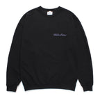 CREW NECK SWEAT SHIRT (TYPE-1) #BLACK [24FW-WMC-SS12]
