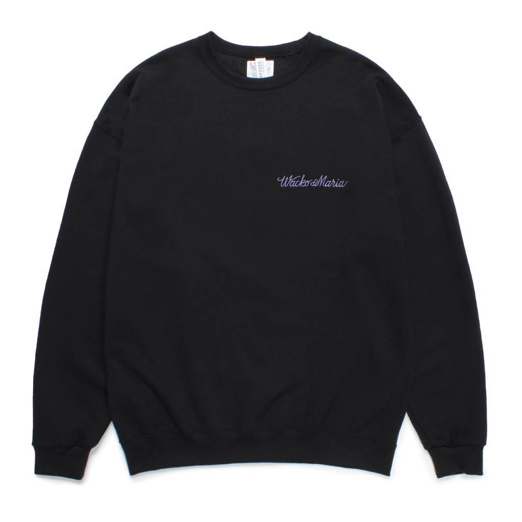 CREW NECK SWEAT SHIRT (TYPE-1) #BLACK [24FW-WMC-SS12]