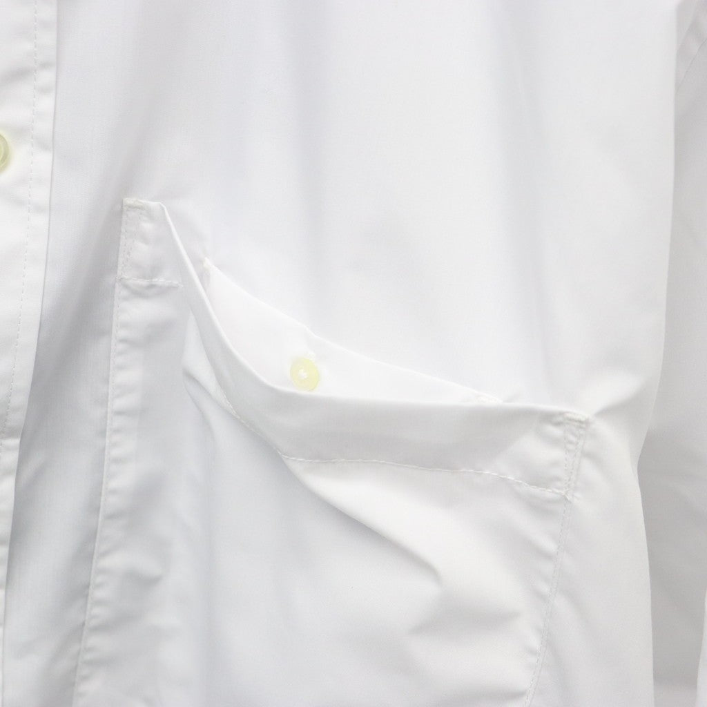 TECH REGULAR COLLAR SHIRT L/S SOLID #WHITE [BE-81026]