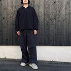 EVD1 Half Zip Polo Shirt #Black [GOOPI-26AW-SEP-02]