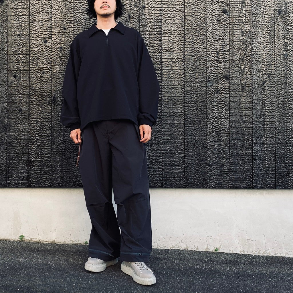 EVD1 Half Zip Polo Shirt #Black [GOOPI-26AW-SEP-02]