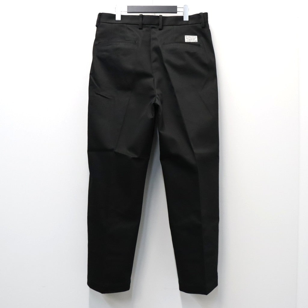 DOUBLE PLEATED CHINO TROUSERS ( TYPE-1 ) #BLACK [26FWE-WMP-PT01]