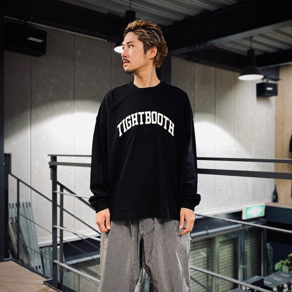 COLLEGE L/S T-SHIRT #Black [SS25-T03]