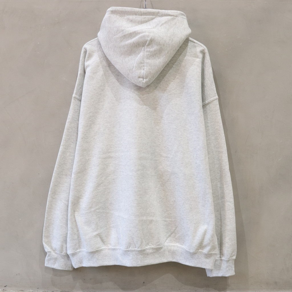 COLLEGE HOODED SWEAT SHIRT #ASH [FW24-SW05]
