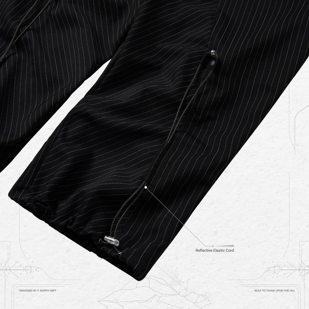 TR-P01」 SOFTBOX Striped Trousers #SHADOW [GOOPI-24SS-AUG-02