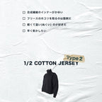 1/2 COTTON JERSEY type 2 #Carbon [25f_NEX24-S02]