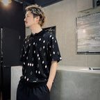 DIAMOND KNIT POLO SHIRT #BLACK [25SS-WMK-KN21]