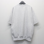 TECH SWEAT CREW S/S #HEATHER GRAY [BE-51026]