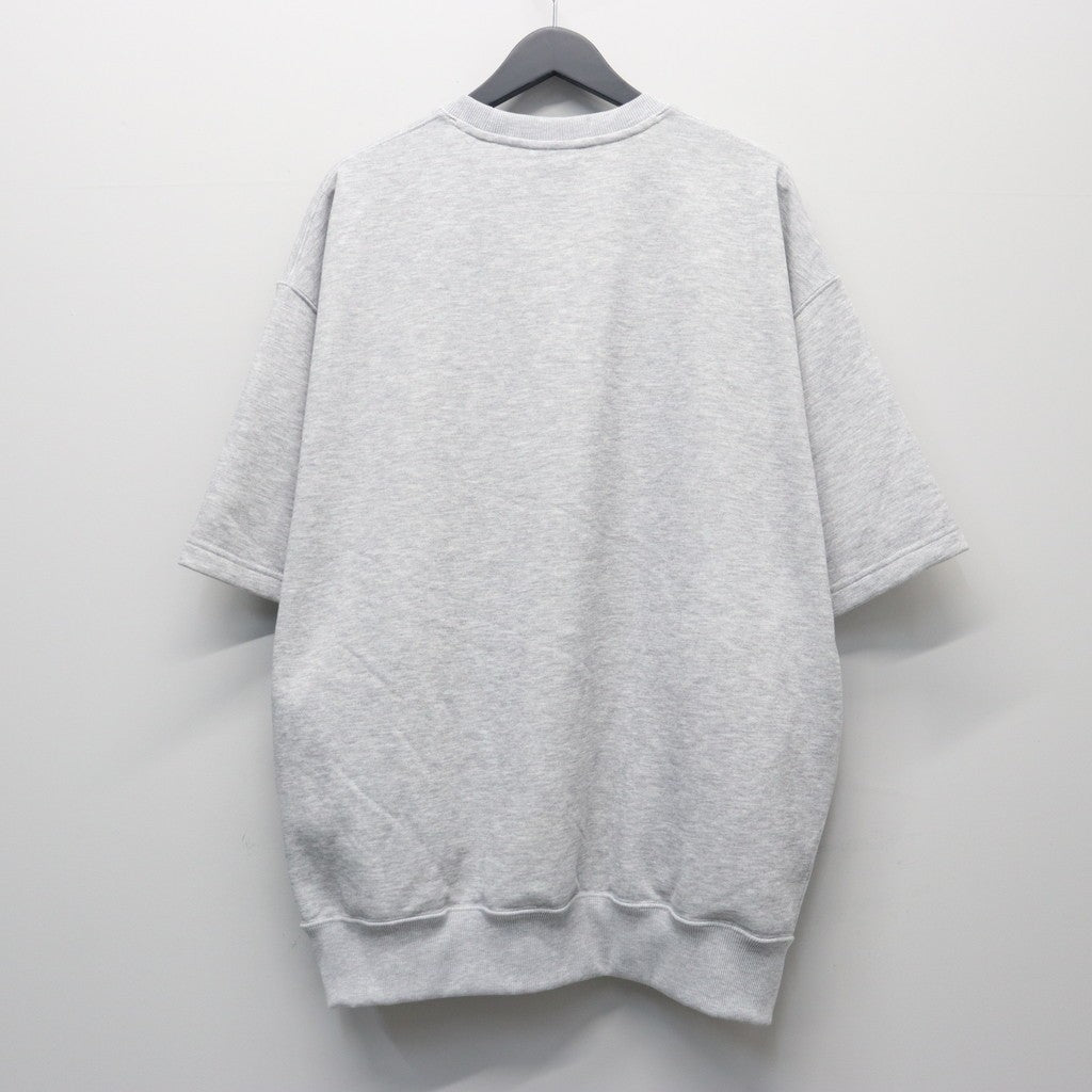 TECH SWEAT CREW S/S #HEATHER GRAY [BE-51026]