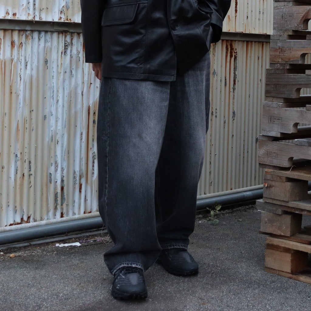DENIM BAGGY PANTS #BLACK STONE [GH5S013D] – cocorozashi