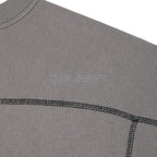 CREW NECK DBL KNIT SHORT SLEEVE #CHARCOAL [CES27CS16]