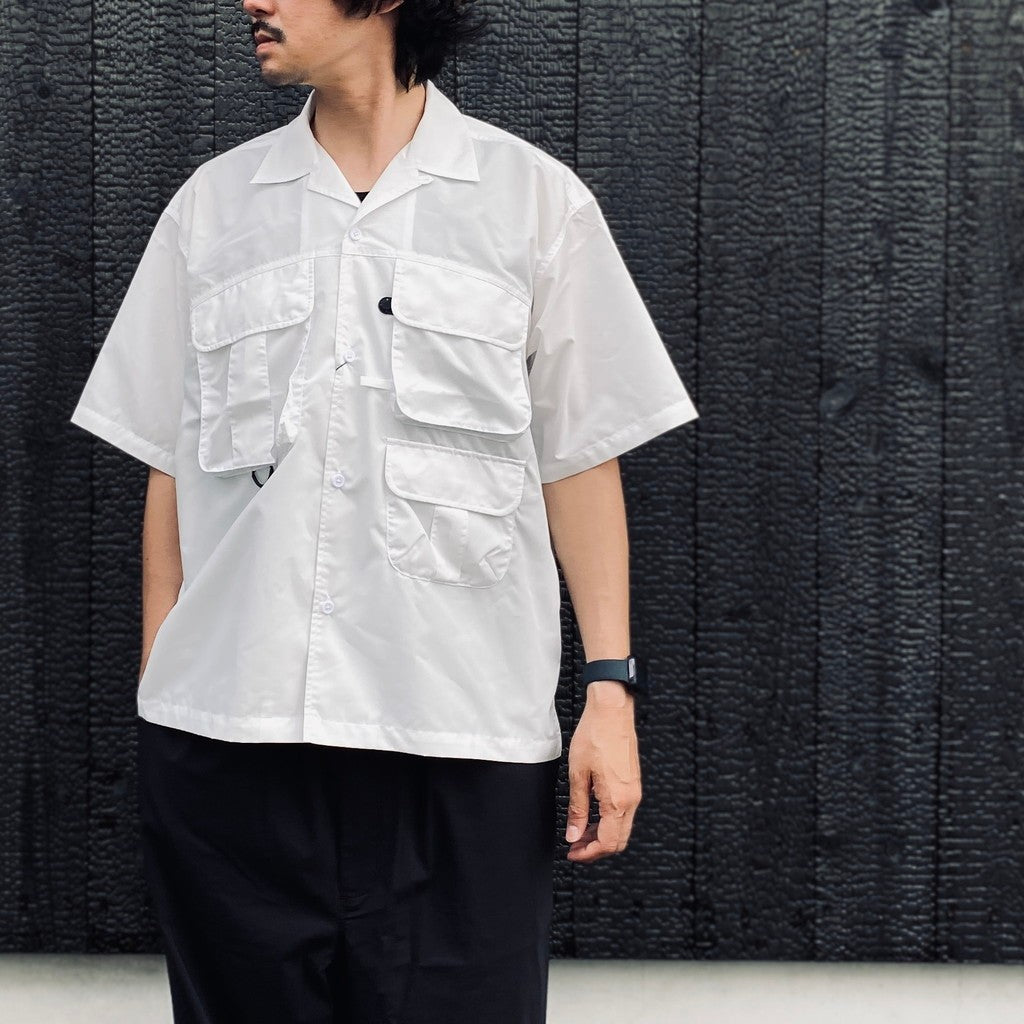 TECH MULTI TOOL POCKET SHIRT S/S SOLID #WHITE [BE-86026]