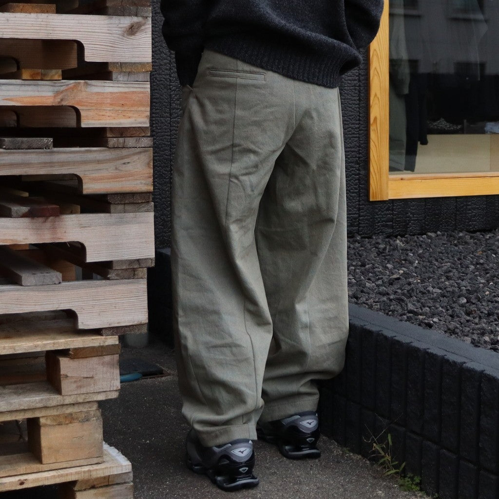 OVERDYE CURVE PANTS #L-INDIGO [AY-1019]