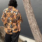 HIGHTIMES | S/S HAWAIIAN SHIRT -TYPE 2- #BROWN [HIGHTIMES-WM-HI06]