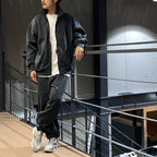 TECH SWEAT STAND ZIP-CARDIGAN #CHARCOAL [BE-54024W]