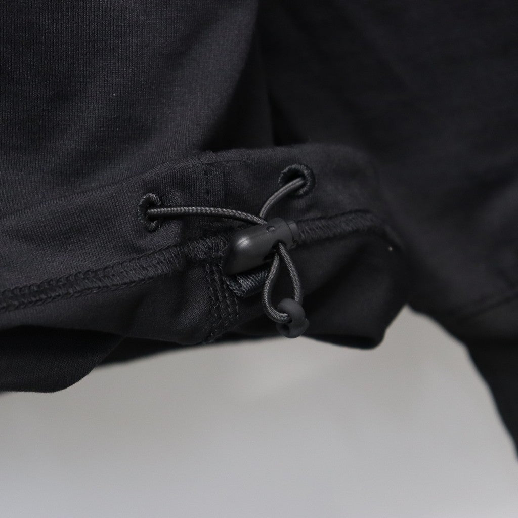 TECH DRAWSTRING L/S TEE #BLACK [BE-34026]
