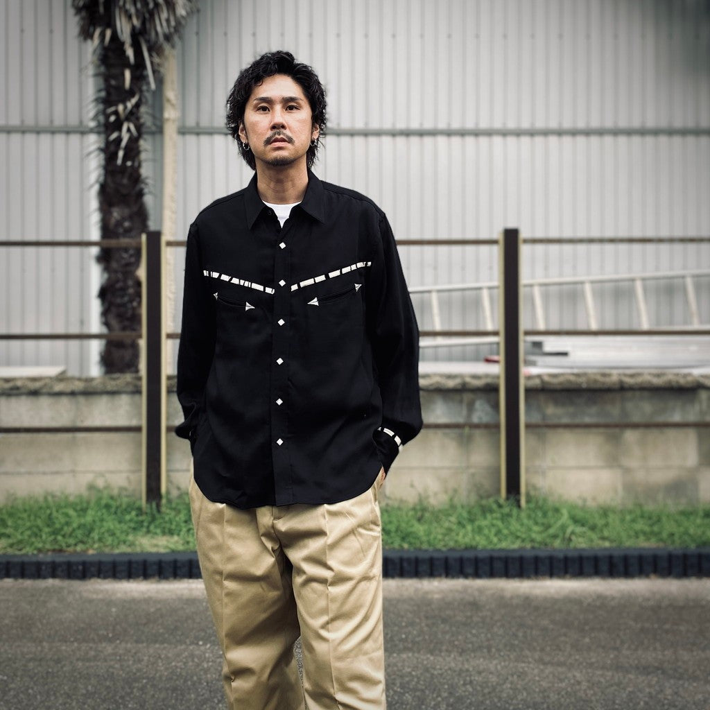 西部長袖襯衫 #黑色 [25FW-WMS-WS01]