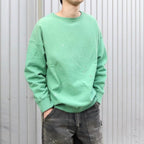DISTRESSED SWEATSHIRT AGED #GREEN [BW261-DSS]