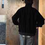 BARACUTA | G9 SUEDE LEATHER HARRINGTON JACKET #BLACK [25FW-WMO-BC01]