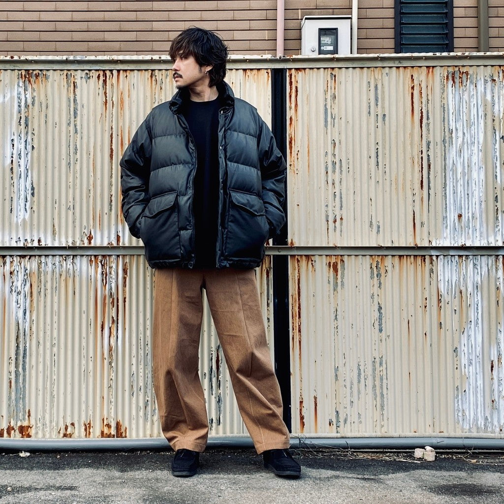 OVERDYE CURVE PANTS #L-BROWN [AY-1019]