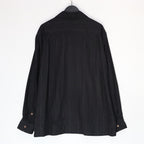 KASURI OPEN COLLAR SHIRT L/S #BLACK [25SSE-WMS-OC03]