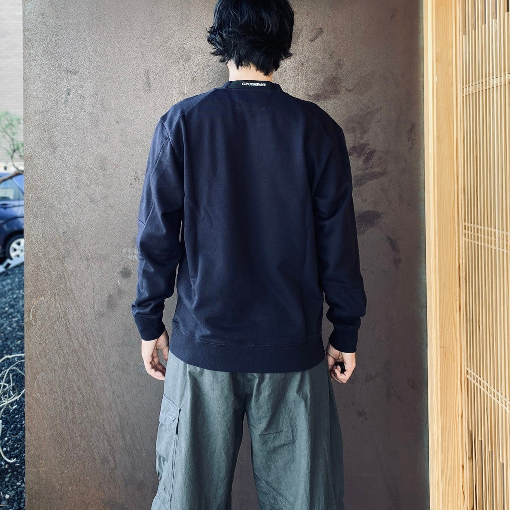 DIAGONAL RAISED FLEECE CREWNECK LENS SWEATSHIRT #TOTAL ECLIPSE 888 [RCCMSS713A-005086W-26FWP]