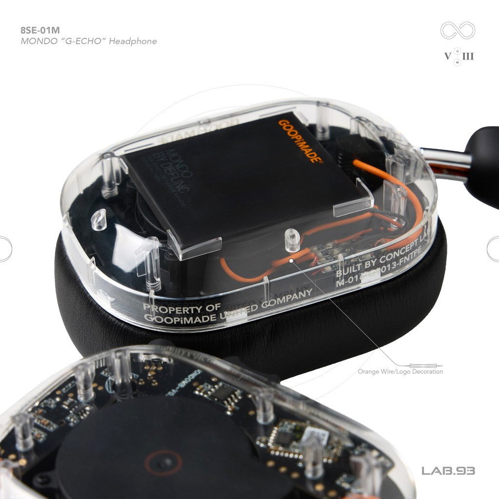 "8SE-01M" MONDO "G-ECHO" 耳機 #SHADOW [GOOPI-24AW-DEC-03]