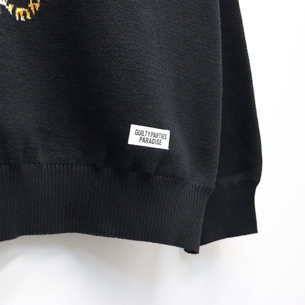 TIM LEHI | JACQUARD SWEATER #BLACK [26SS-WMK-KN07]