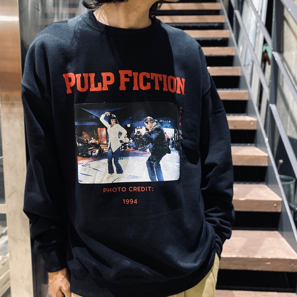 PULP FICTION | CREW NECK SWEAT SHIRT (TYPE-4) #BLACK [PF-WM-SS07]