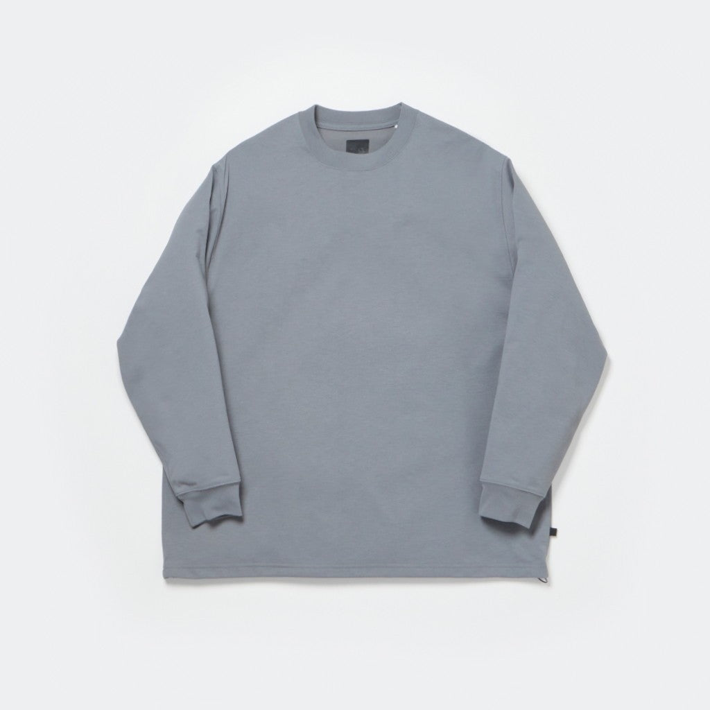 TECH CREW NECK TEE L/S #LT-GRAY [BE-31024W]