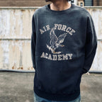 U.S. AIR FORCE EAGLE SWEATSHIRT AGED #AGED BLACK [BW252-UAES]