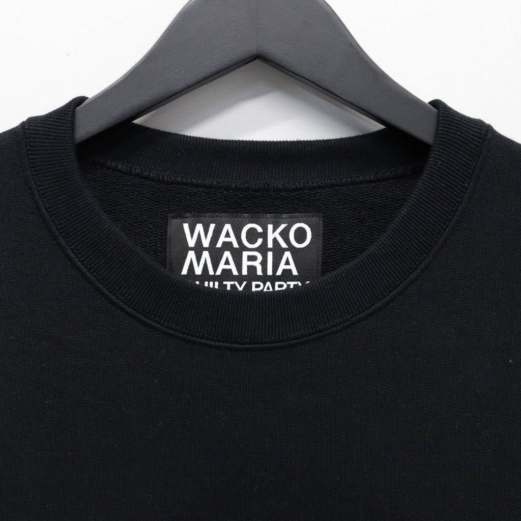 HEAVY WEIGHT CREW NECK SWEAT SHIRT #BLACK [25FW-WMC-SS05