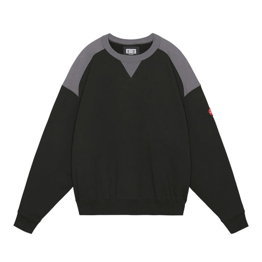 PANEL SHOULDER CREW NECK #BLACK [CES26CS10]