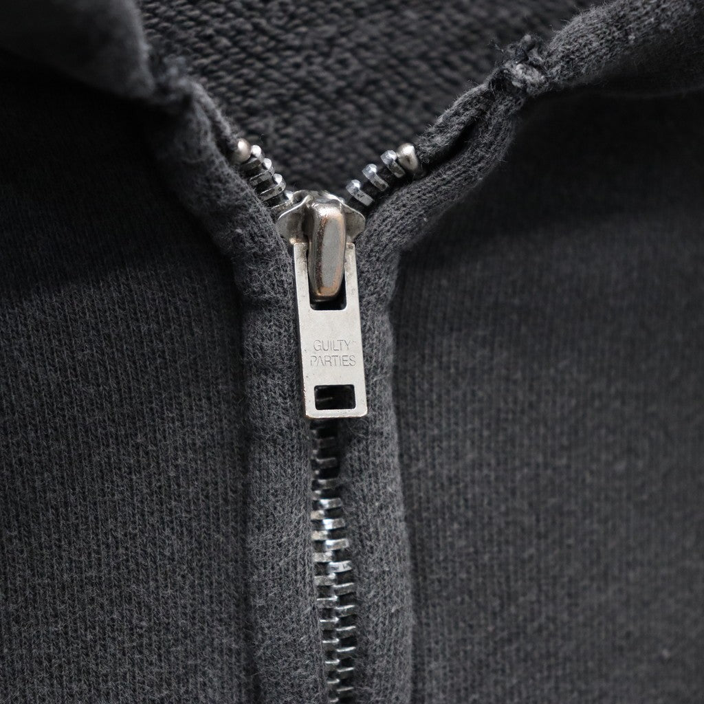 WASHED MIDDLE WEIGHT FULL ZIP HOODED SWEAT SHIRT #GRAY [26SS-WMC-SS04]