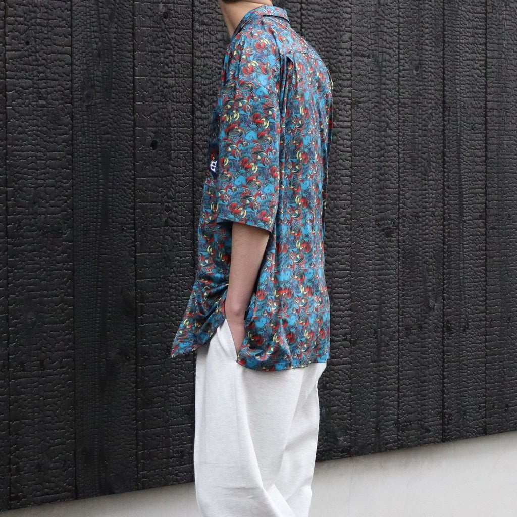 JULIEN OPEN S/S SHIRT #Turquoise [26SS-S02]