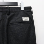 DOUBLE PLEATED WOOL TROUSERS ( TYPE-1 ) #CHARCOAL [26FW-WMP-PT03]