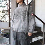 PANELED DIGI7 ZIP JACKET #GREY [CES30JK13]