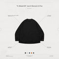 "X_Model-03" 普通長袖T卹 #黑色 [GOOPI-24AW-NOV-01]