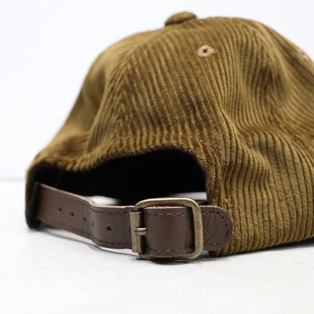 Leather Strap Corduroy Cap #Brown [SD26F-CP05]