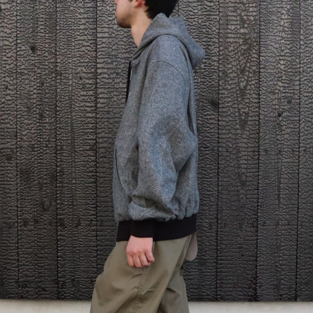 Tweed Hooded Active Jacket #Grey [SD26F-JK02]