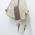 TEXTURED TWILL LAYERED SLINGER BAG #BEIGE [FTT36262B0009]