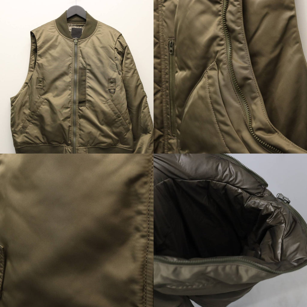 TECH 2WAY MA-1 DOWN JACKET #BROWNKAHKI [BW-40025W]