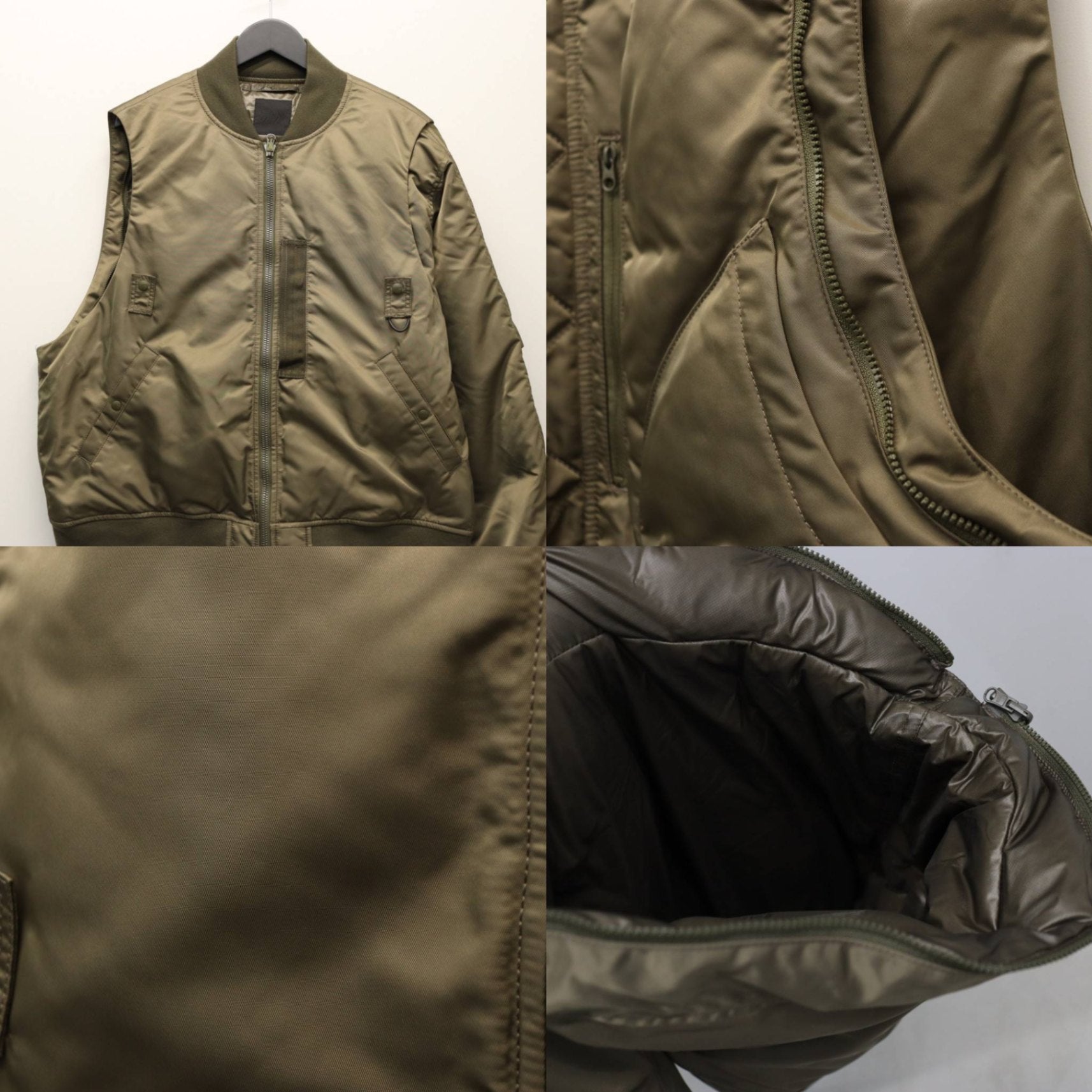 TECH 2WAY MA-1 DOWN JACKET #BROWNKAHKI [BW-40025W]